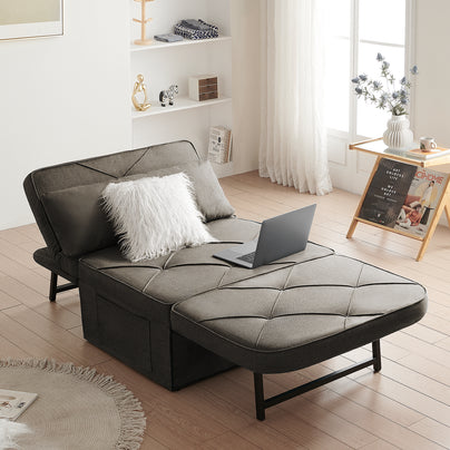 Evicka Curved Linen Guest Bed