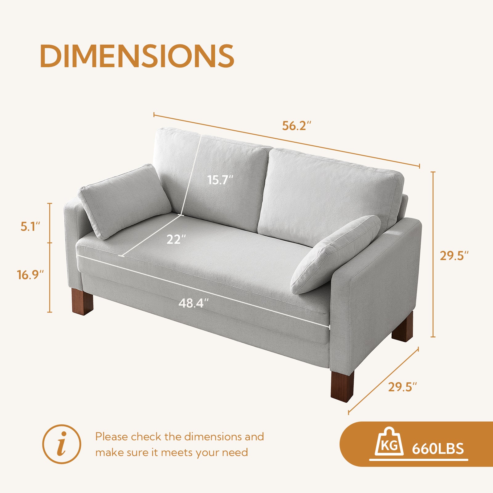 Serena Linen Sofa, White