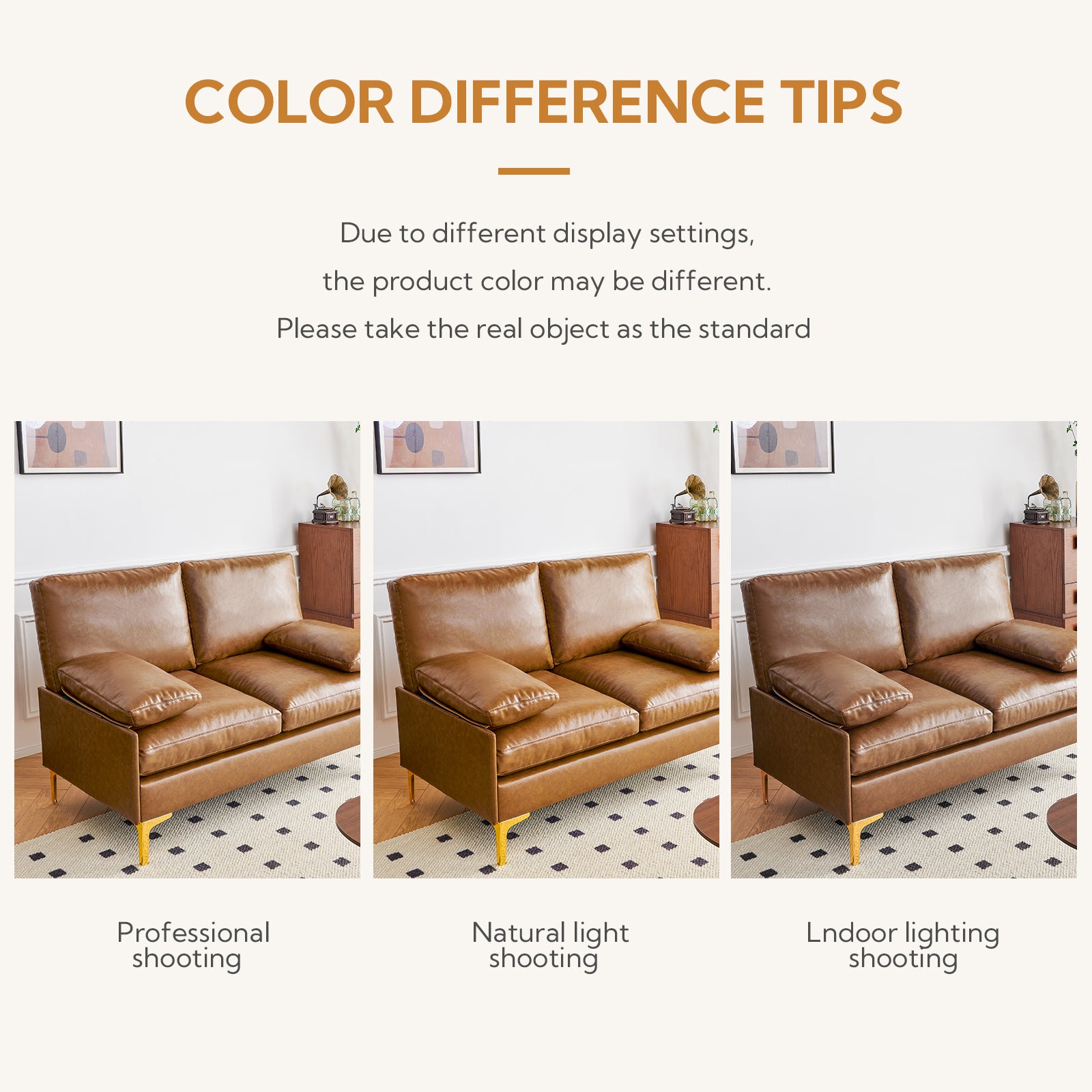 Irostan Faux Leather Sectional Sofa