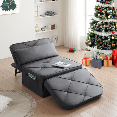 Evicka Curved Linen Guest Bed