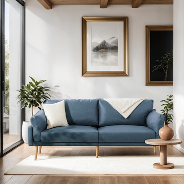 Flora Suede Fabric Sofa