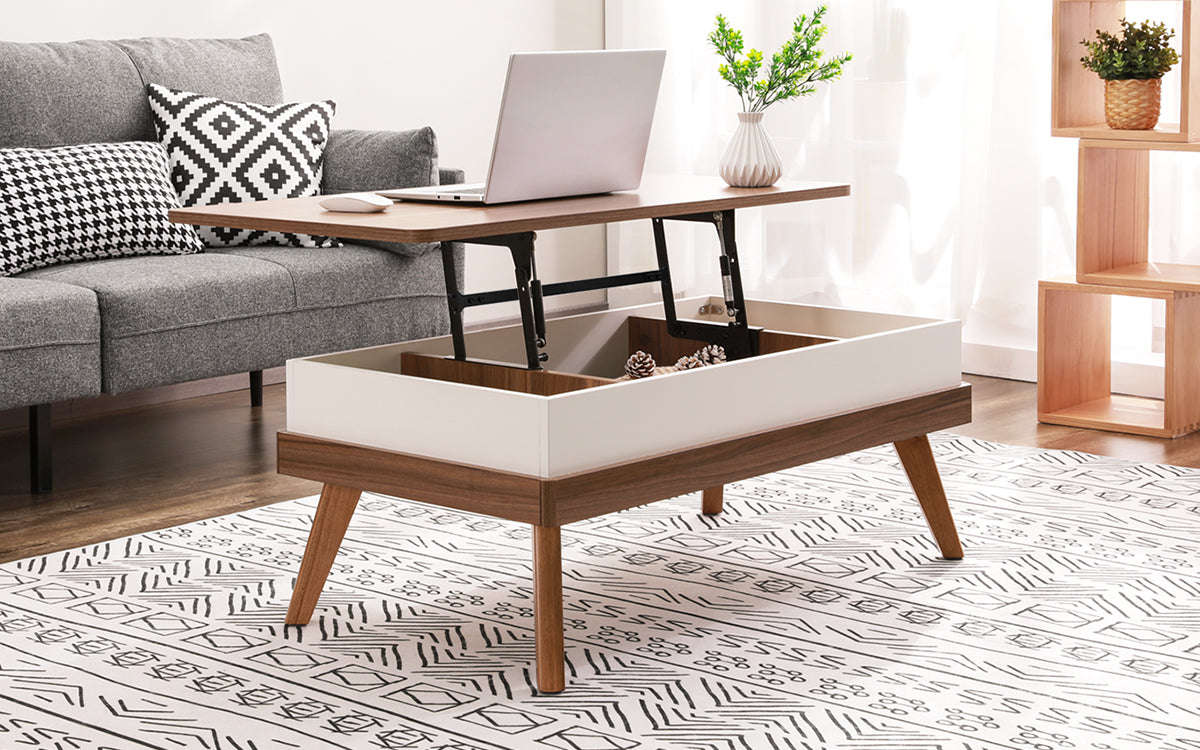 Lift Top Coffee Table, Modern Lift Tabletop Center Table