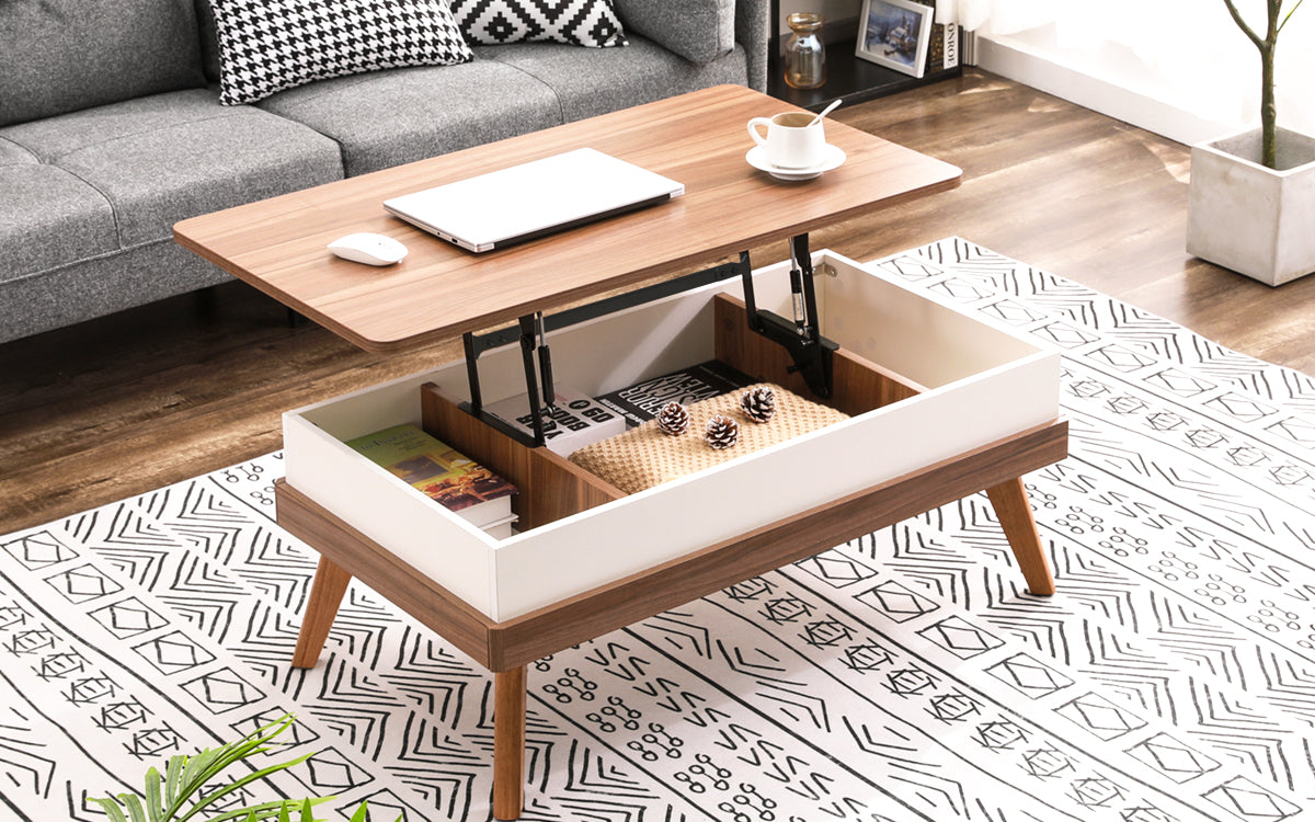 Lift Top Coffee Table, Modern Lift Tabletop Center Table